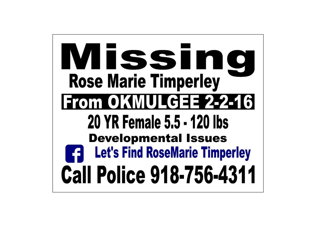 Missing Rose Marie