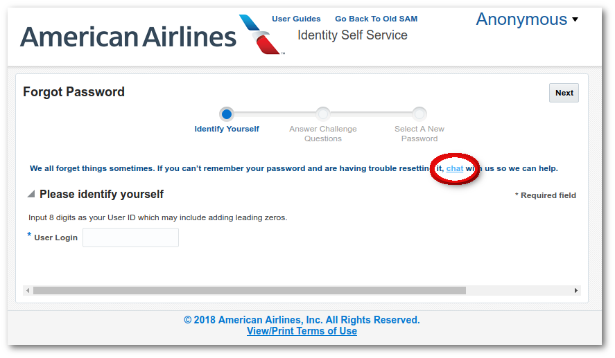 kuchen backofen American Airlines Web Check In