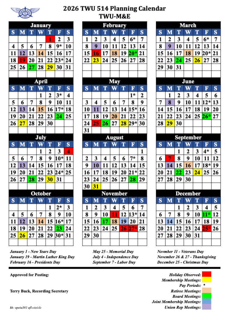 Old School Calendar